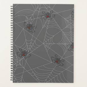 Agenda telaraña y calabazas de Halloween