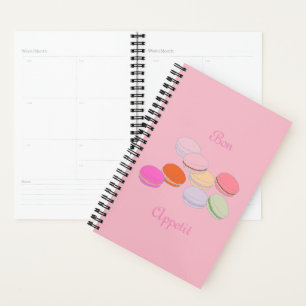 Agenda Tema Rosa París Francia Macaron Bon Appetit