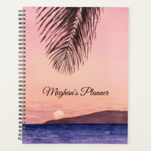 Agenda Tema tropical, enlazado en espiral, estándar