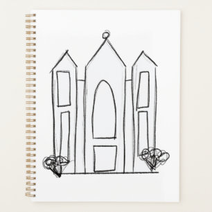 Agenda Templo LDS Salt Lake City simple mormón moderno