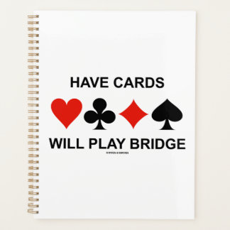 Agenda Tener cartas, jugaré al bridge cuatro palos de car
