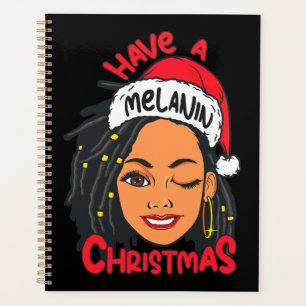 Agenda Tener Navidades de melanina Chica negro sista mági