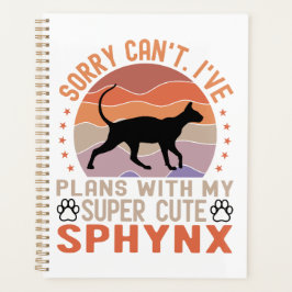 Agenda Tengo planes con mi gato Sphynx