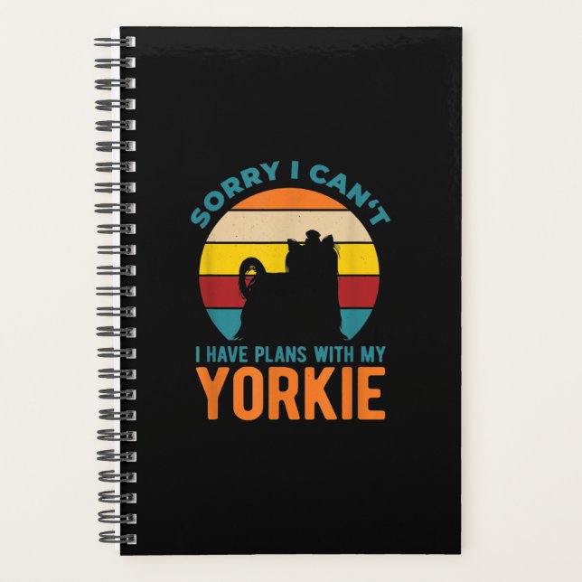 Agenda Tengo Planes Con My Yorkshire Terrier Yorkie (Anverso)