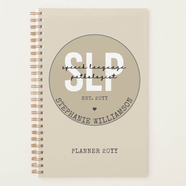 Agenda Terapia del habla del patólogo del personalizado S (Anverso)