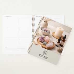 Agenda Terapia Holística Coach de Salud Beige Neutro