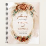 Agenda Terracota de color agua de moda rusty burgundy pam<br><div class="desc">¡Dé un paso al mundo salvaje de la planificación boda con la moderna terracota de color de agua oxidado burgundy pampas Planner! Este planificador no es tu organizador promedio; es un compañero atrevido y aventurero para cualquiera que quiera añadir un toque de encanto bohemio a su gran día. En tonos...</div>