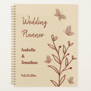 Agenda Terracota floral romántica