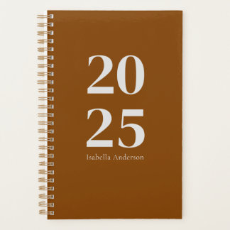 Agenda Terracota Mínima Personalizada Mensual/Semanal