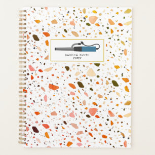 Agenda Terrazzo Curling Iron Cosmetólogo Salon Hair