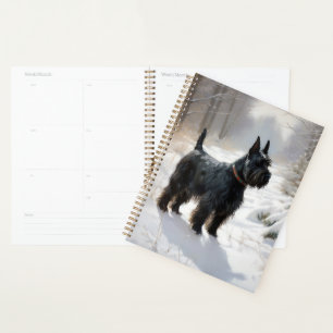 Agenda Terrier Escocés Deja que nieve Navidad