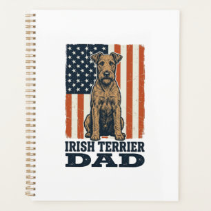 Agenda Terrier Irlandés Padre Patriótico Vintage