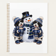 Terriers Azules y Blancos Tomando Chocolate Calien