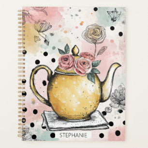 Agenda Tetera Floral Caprichosa – Acogedor Cottagecore