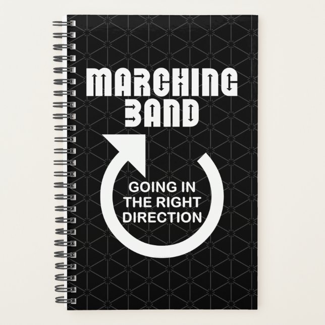 Agenda Texto blanco de banda de marchas de dirección dere (Anverso)