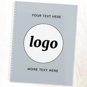 Agenda Texto de logotipo simple en polvo azul
