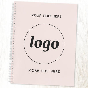 Agenda Texto de logotipo simple rosa rubor