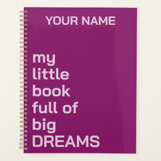 AGENDA TEXTO DE NOMBRE PERSONALIZADO SIMPLE DIARIO ELEGAN