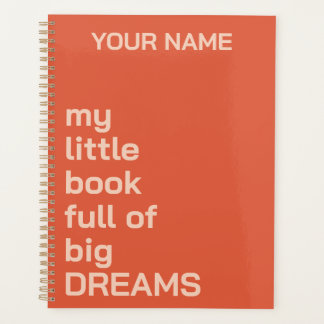 AGENDA TEXTO DE NOMBRE PERSONALIZADO SIMPLE DIARIO ELEGAN