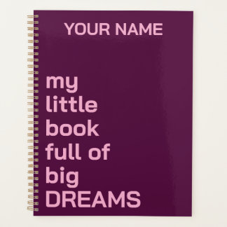 AGENDA TEXTO DE NOMBRE PERSONALIZADO SIMPLE DIARIO ELEGAN