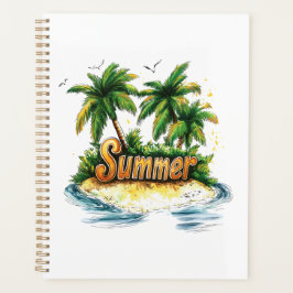 Agenda Texto de verano - Isla de verano tropical