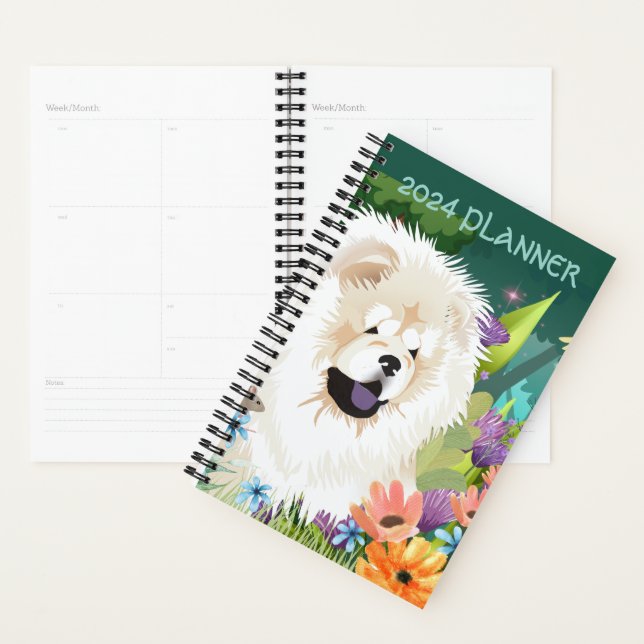 Agenda texto del personalizar CREAM CHOW 2024 Daily Plann (Demostración)
