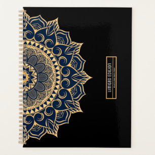 Agenda Texto personalizado con mandala de lujo