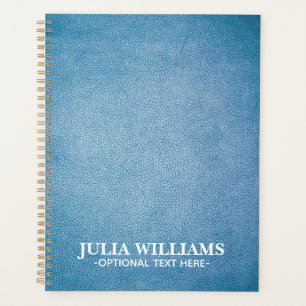 Agenda Textura de piel azul personalizada
