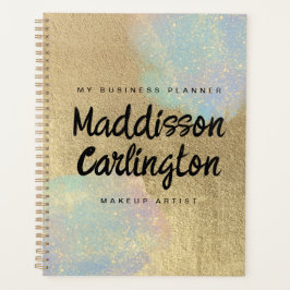 Agenda Textura De Purpurina Oro E Irlandés