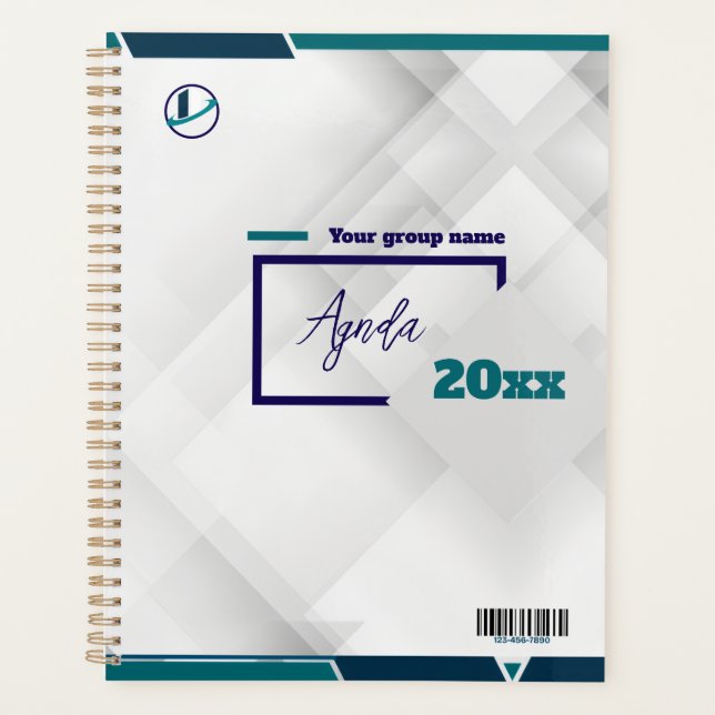Agenda Thank you & Logo & Text personalize Planner (Anverso)