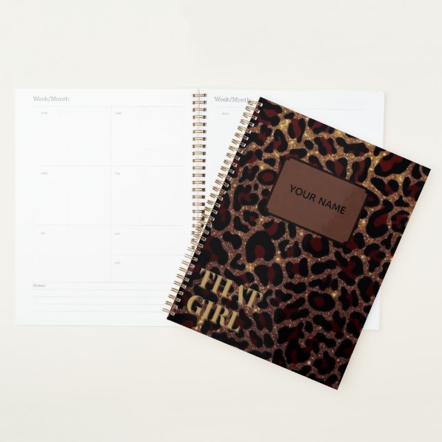 Agenda That Girl Leopard Print Planner (Demostración)