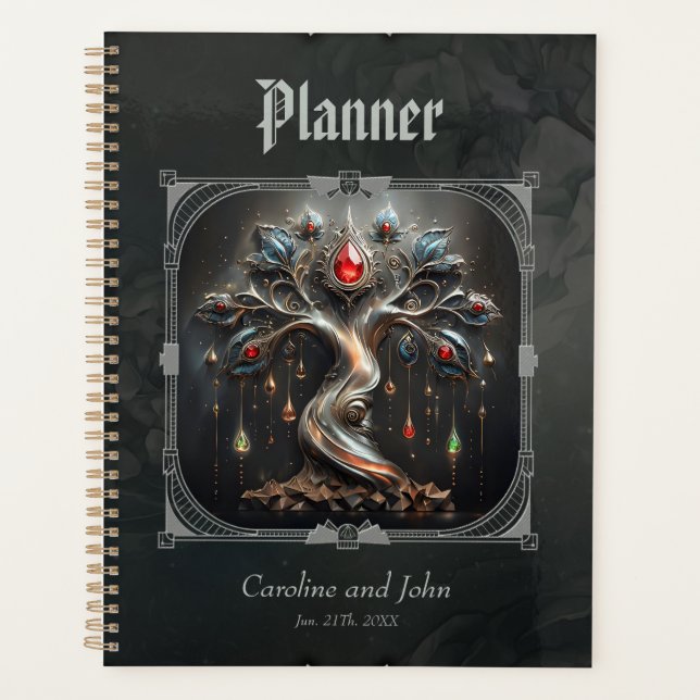 Agenda  The Art Deco Tree of Life design.  (Anverso)