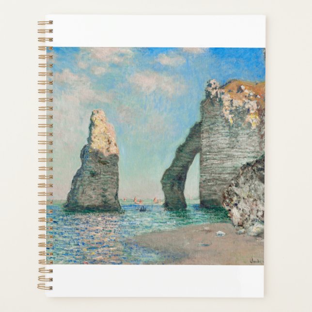 Agenda The Cliffs at Etretat 1885 by Claude Monet (Anverso)