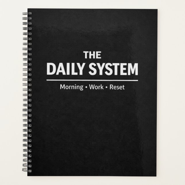 Agenda The Daily System Planner Morning Work Reset (Anverso)