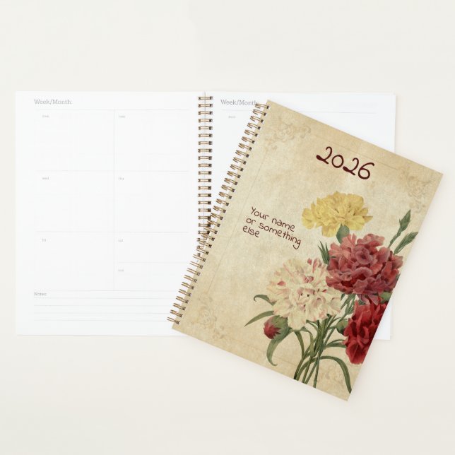 Agenda The "Flora's Fanfare" Carnation Planner (Demostración)