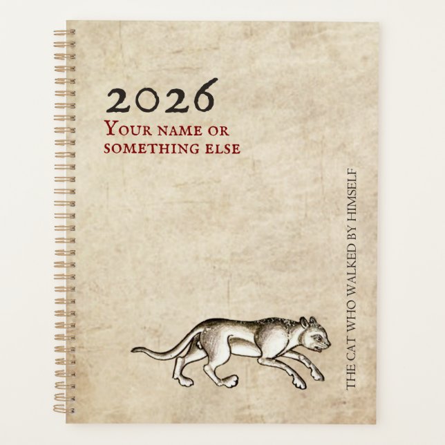 Agenda The Independent Cat's Planner (Anverso)