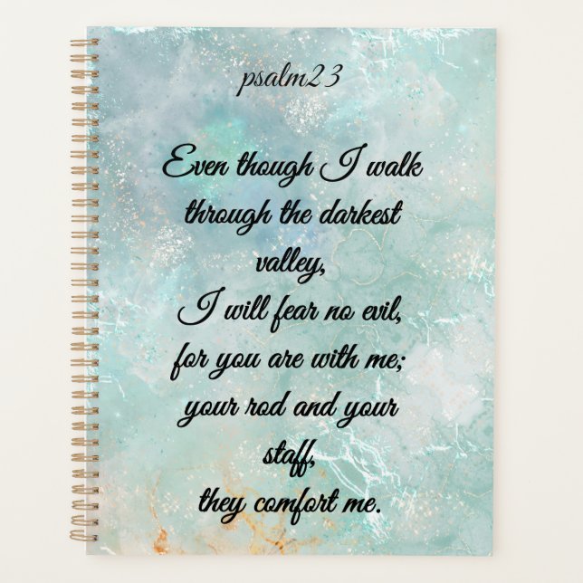 Agenda The Lord is My Shepherd – Psalm 23 Art & Gifts (Anverso)