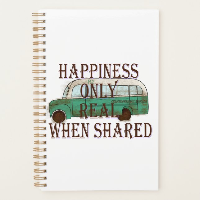 Agenda The Magic Bus: Happiness Only Real When Shared -  (Anverso)