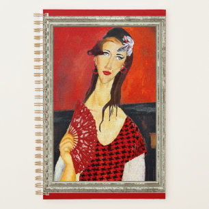 Agenda The Red Fan (based on Modigliani's painting)