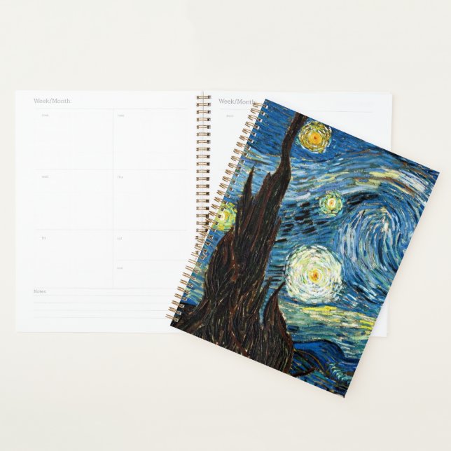 Agenda The Starry Night by Vincent Van Gogh (Demostración)