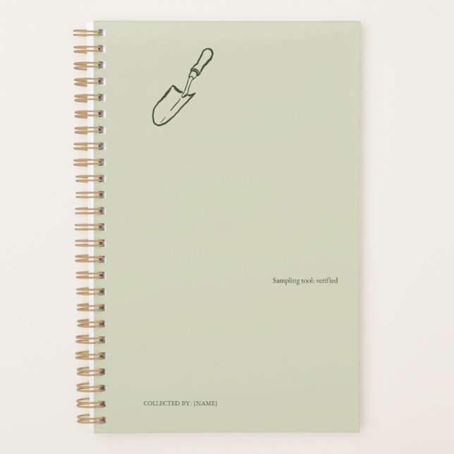 Agenda The Trowel -Botanists Pause- Minimalist Planner (Anverso)