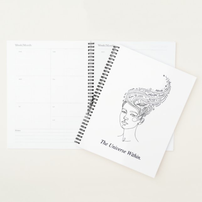 Agenda The Universe Within Minimalist Planner - Celestial (Demostración)