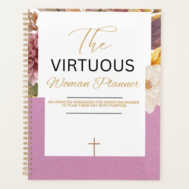 Agenda The Virtuous Woman Planner (Anverso)