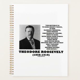 Agenda Theodore Roosevelt se atreve a citar consejos para