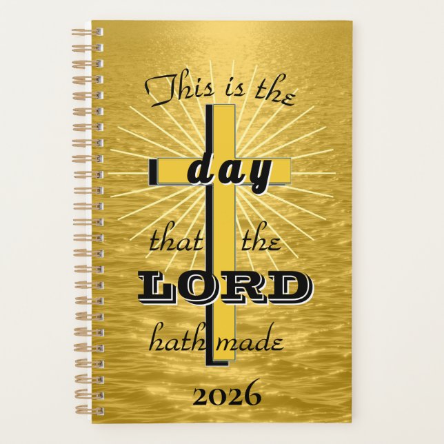Agenda This is the day Gold, 2026 Christian Planner (Anverso)