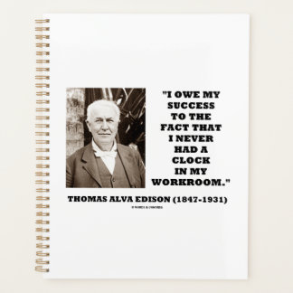 Agenda Thomas Edison Owe Success Nunca Había Tenido Sala 