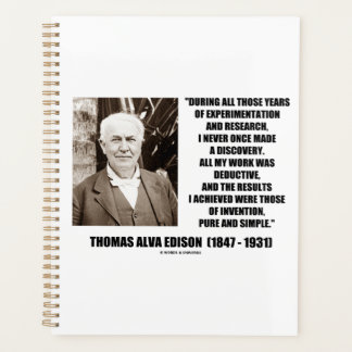 Agenda Thomas Edison Resultados Inventa pura y simple cit