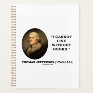 Agenda Thomas Jefferson No Puedo Vivir Sin Cita De Libros