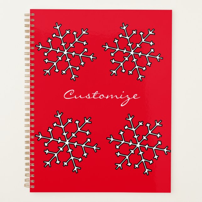 Agenda Thunder_Cove con copos de nieve (Anverso)