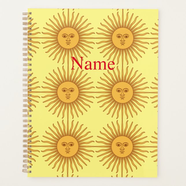 Agenda Thunder_Cove, Ilustracion de arte de Sun face (Anverso)